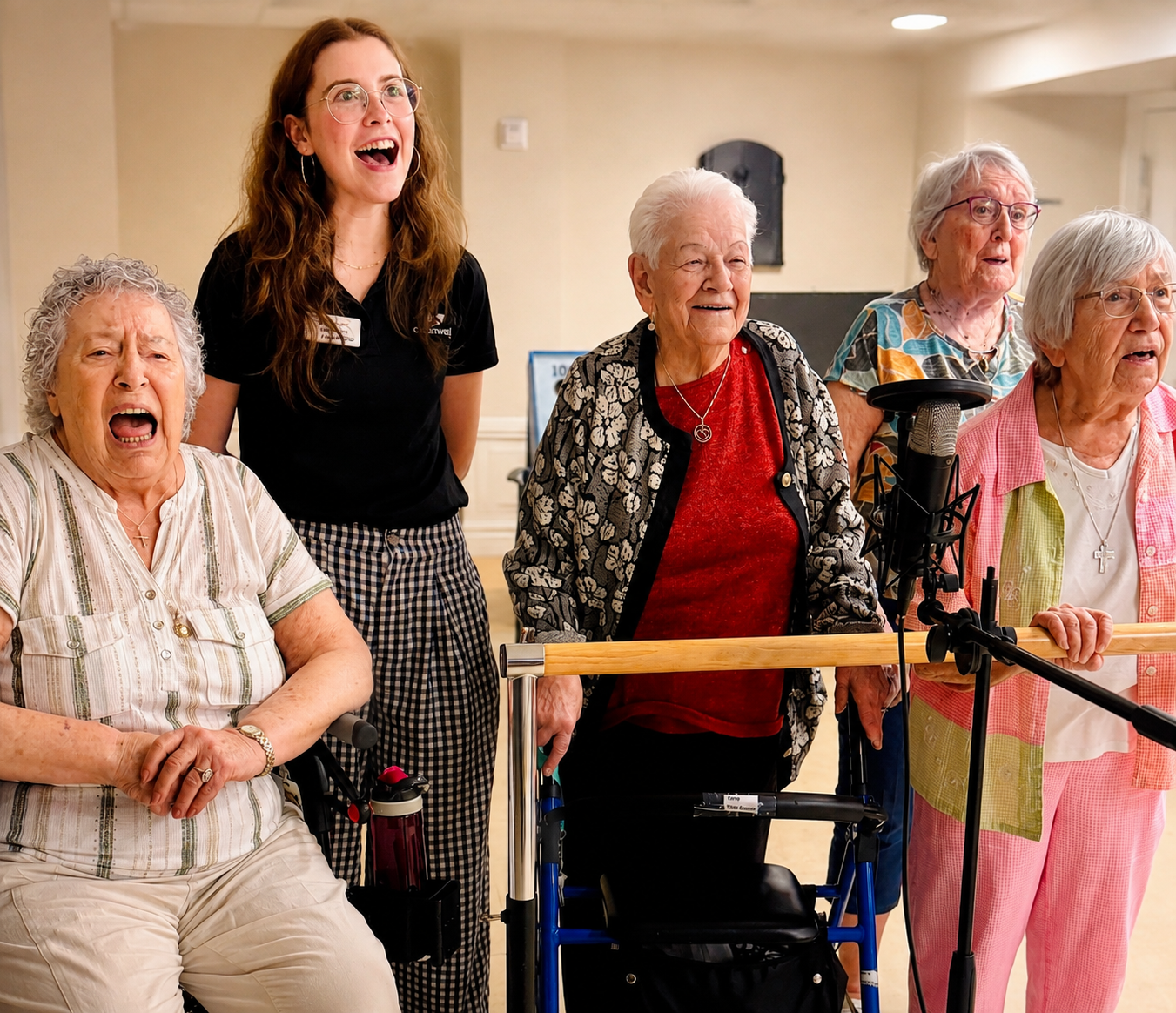 Senior participants in action